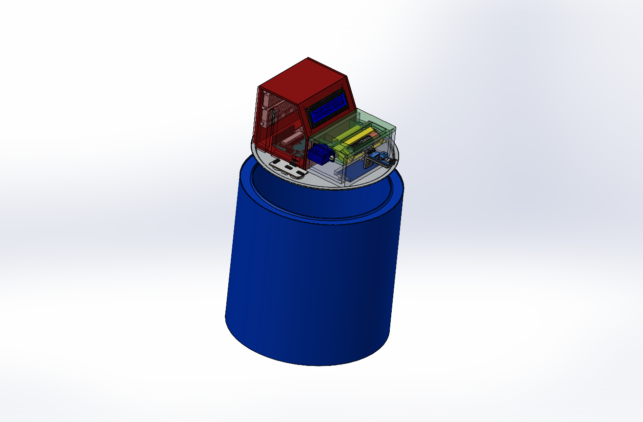 圆柱形电池收集箱生态堆